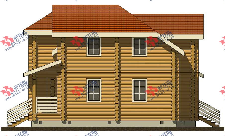 двухэтажный дом из бруса площадью от 150 до 200 кв. м. с  мансардой, проект Вариант 7 фотография 3107