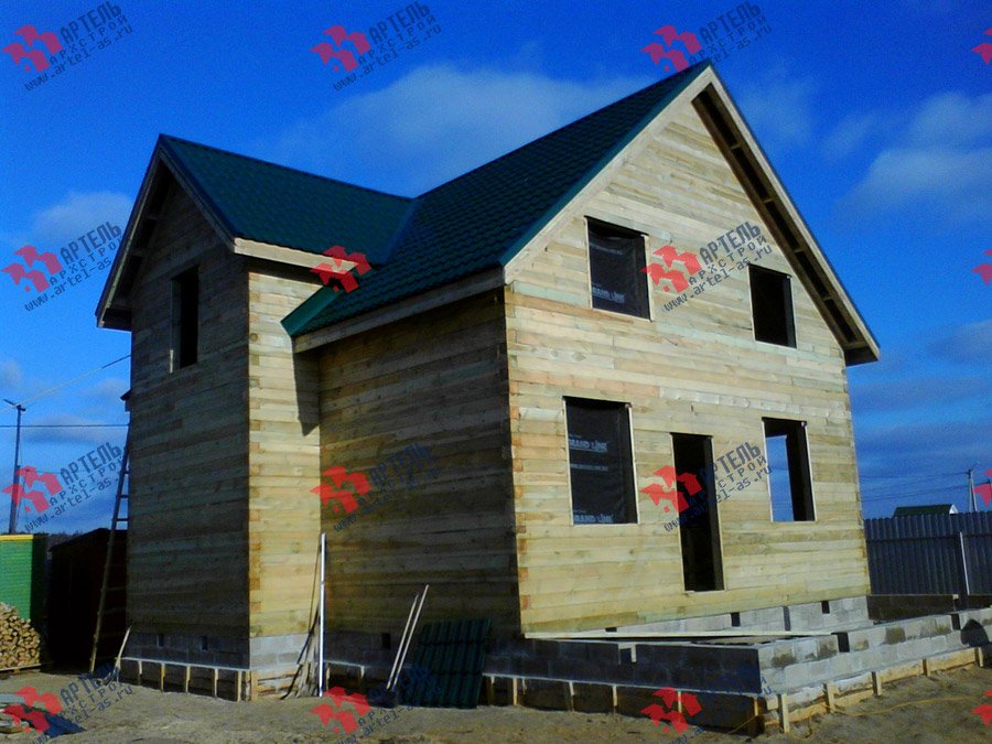 дом из бруса построенный по проекту Вариант 8 Е фотография 3557